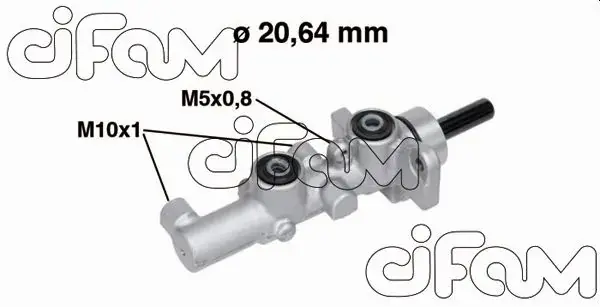 Головний гальмівний циліндр Mazda 6 02-(D1=20,64mm, +ESP) CIFAM 202-734 (фото 1)