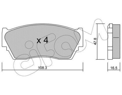 Гальмівні колодки пер. Sunny/100NX 90-96 CIFAM 822-246-0