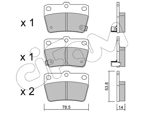 Гальмівні колодки зад. DR5/RAV 4 (01-21) CIFAM 822-431-0 (фото 1)
