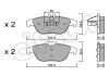 Гальмівні колодки зад. MB W204 1.8-2.3 07- (ATE) CIFAM 822-666-0 (фото 1)