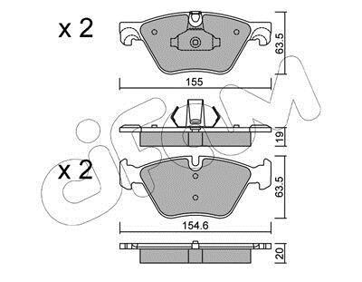 Гальмівні колодки F10/F11 (09-17) CIFAM 822-917-0