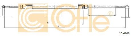 Трос ручного гальма зад. Л X3 (E83) 2004/01-2011/12 COFLE 10.4268