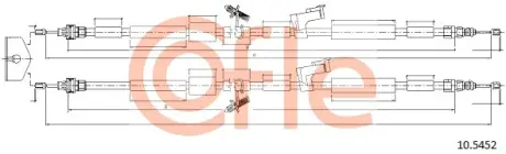 Трос ручного гальма зад. Ford Kuga 08- 1940/1803+1850/1715 COFLE 10.5452