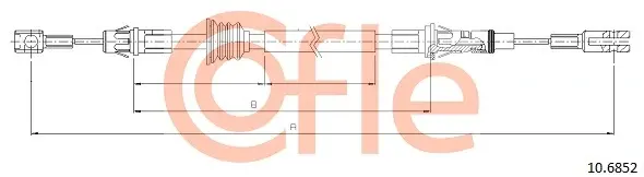 Трос ручника COFLE 10.6852 (фото 1)