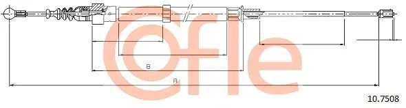 Трос ручника COFLE 10.7508 (фото 1)