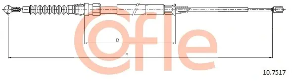 Трос ручника COFLE 10.7517 (фото 1)