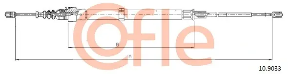 Трос ручника COFLE 10.9033 (фото 1)