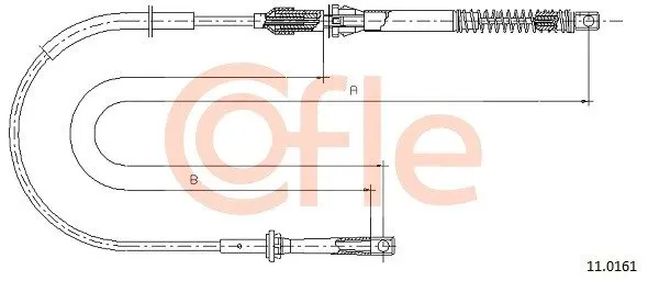 Тросик газа COFLE 11.0161 (фото 1)