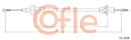 Трос зчеплення COFLE 11.2328