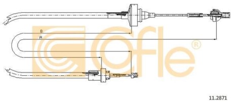 Трос зчеплення COFLE 11.2871