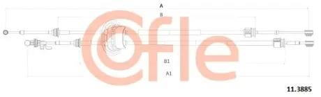 Трос, ступенчатая коробка передач COFLE 11.3885
