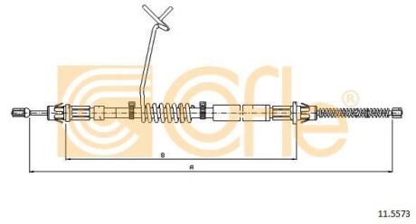 Трос гальмівний FORD Transit RWD Cab single wheels COFLE 115573