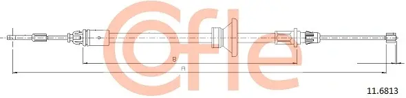 Трос ручника COFLE 11.6813 (фото 1)