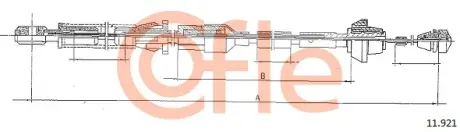 Тросик газа COFLE 11.921