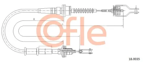 Трос зчеплення COFLE 18.0035