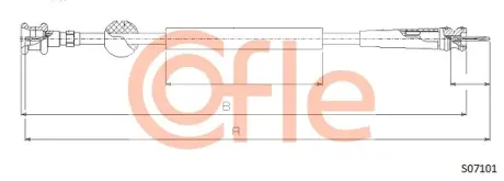 Трос спідометра COFLE S07101