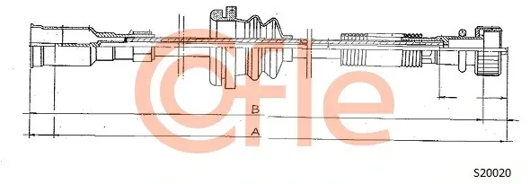 Трос спідометра COFLE S20020 (фото 1)