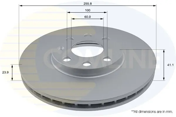 Тормозной диск COMLINE ADC1105V (фото 1)