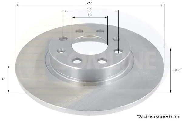 Тормозной диск COMLINE ADC1140 (фото 1)