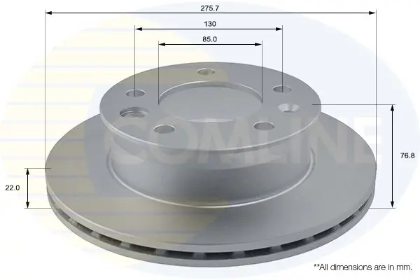 Тормозной диск COMLINE ADC1610V (фото 1)