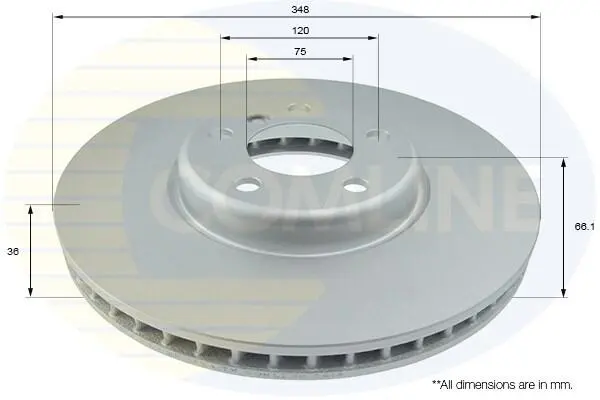 Тормозной диск COMLINE ADC1790VL (фото 1)