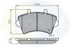 Комплект тормозных колодок, дисковый тормоз COMLINE CBP01035 (фото 1)