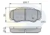 Комплект тормозных колодок, дисковый тормоз COMLINE CBP01042 (фото 1)