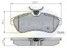 Комплект тормозных колодок, дисковый тормоз COMLINE CBP01146 (фото 1)