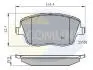 Комплект тормозных колодок, дисковый тормоз COMLINE CBP01147 (фото 1)