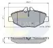 Комплект тормозных колодок, дисковый тормоз COMLINE CBP01209 (фото 1)