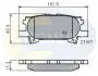 Комплект тормозных колодок, дисковый тормоз COMLINE CBP01279 (фото 1)