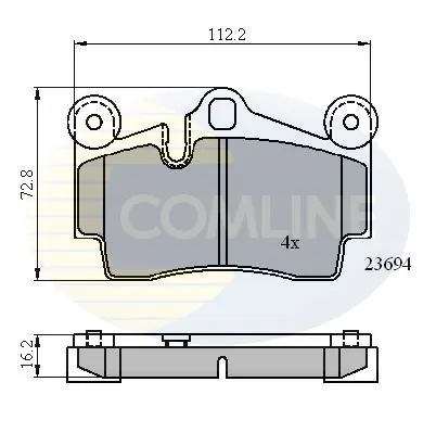 Comline - Гальмівні колодки до дисків COMLINE CBP01316 (фото 1)