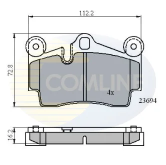 Comline - Гальмівні колодки до дисків COMLINE CBP01316