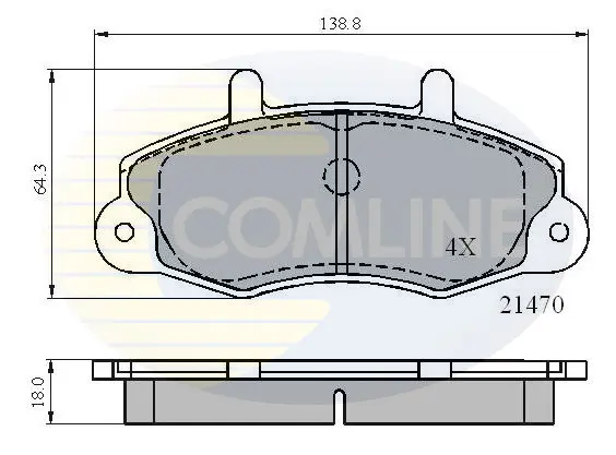 Comline - Гальмівні колодки до дисків COMLINE CBP0132 (фото 1)