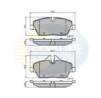 Comline - Гальмівні колодки до дисків COMLINE CBP01531