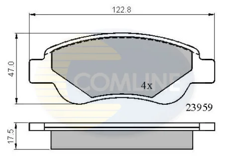 Comline - Гальмівні колодки до дисків COMLINE CBP01552