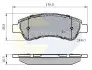 Комплект тормозных колодок, дисковый тормоз COMLINE CBP01604 (фото 1)