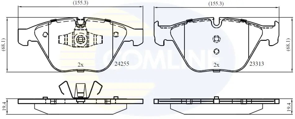 Comline - Гальмівні колодки до дисків COMLINE CBP01700 (фото 1)