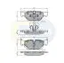 Комплект тормозных колодок, дисковый тормоз COMLINE CBP01708 (фото 1)