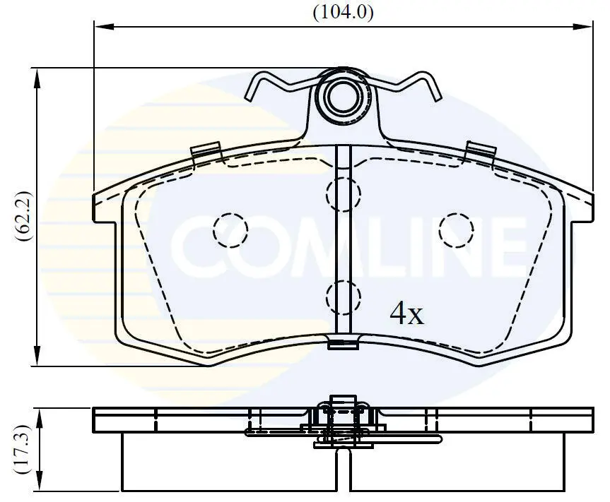 Comline - Гальмівні колодки до дисків COMLINE CBP0173 (фото 1)