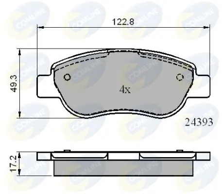 Comline - Гальмівні колодки до дисків COMLINE CBP01738 (фото 1)