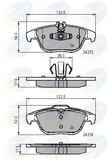 Comline - Гальмівні колодки до дисків COMLINE CBP01792 (фото 1)