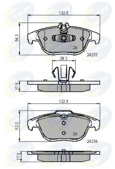 Comline - Гальмівні колодки до дисків COMLINE CBP01792