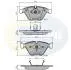 Комплект тормозных колодок, дисковый тормоз COMLINE CBP02033 (фото 1)