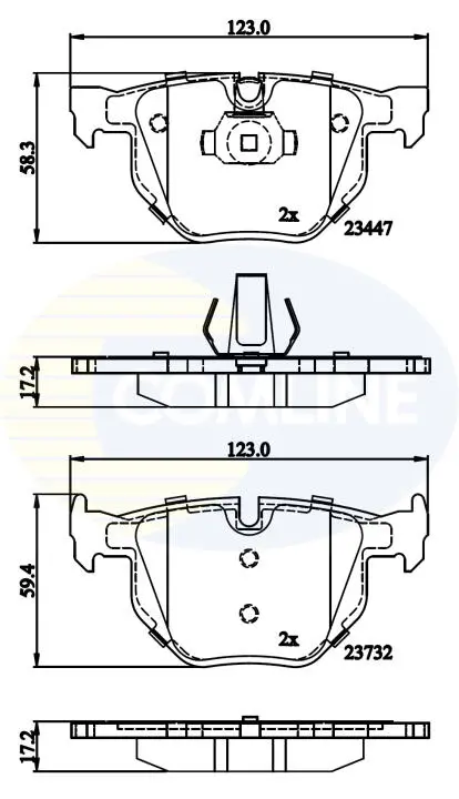 Comline - Гальмівні колодки до дисків COMLINE CBP02295 (фото 1)