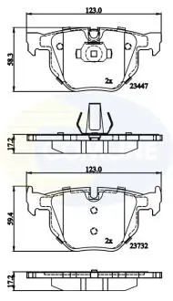 Comline - Гальмівні колодки до дисків COMLINE CBP02295