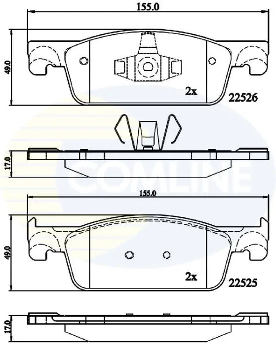 Comline - Гальмівні колодки до дисків COMLINE CBP02316 (фото 1)