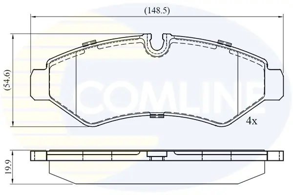 Comline - Гальмівні колодки до дисків COMLINE CBP02762 (фото 1)