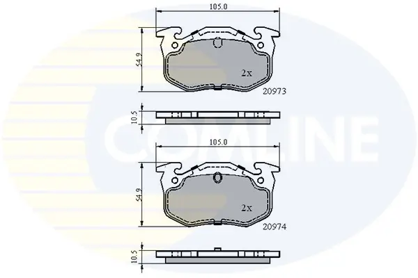 Comline - Гальмівні колодки до дисків COMLINE CBP0522 (фото 1)