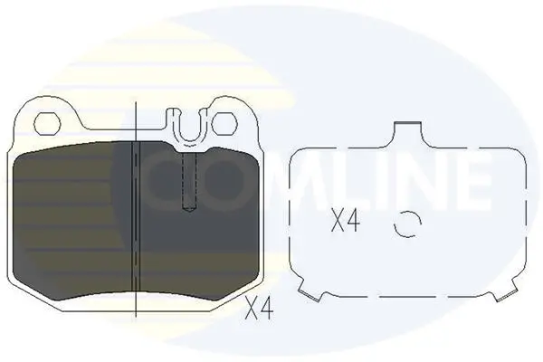 Комплект тормозных колодок, дисковый тормоз COMLINE CBP06025 (фото 1)